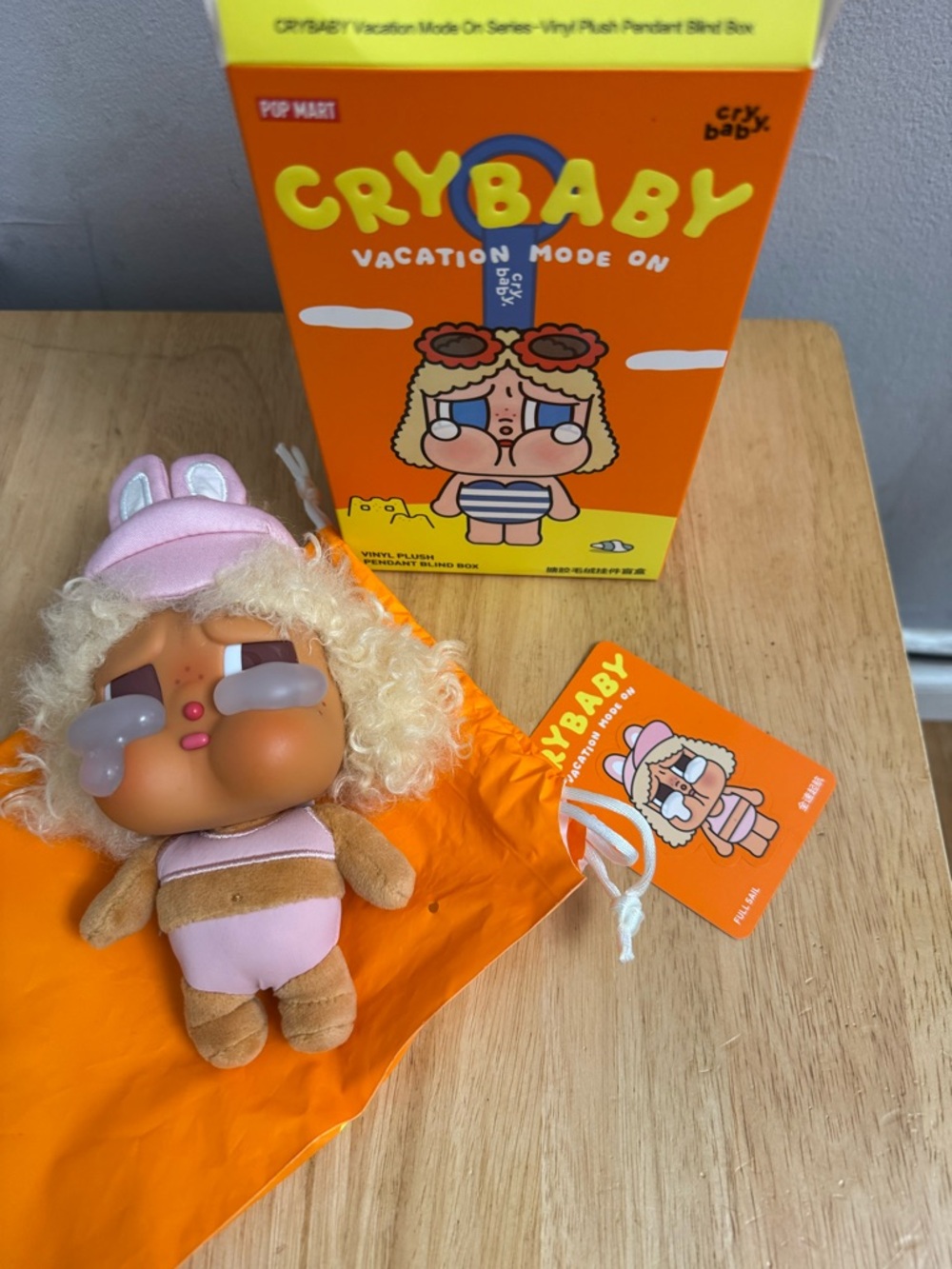 POP MART Crybaby Vacation Mode On Vinyl Plush Pendant - Full Sail